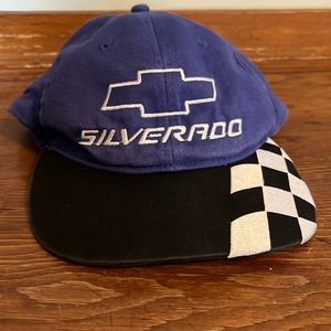 Vintage Chevy Silverado Racing Snapback hat.